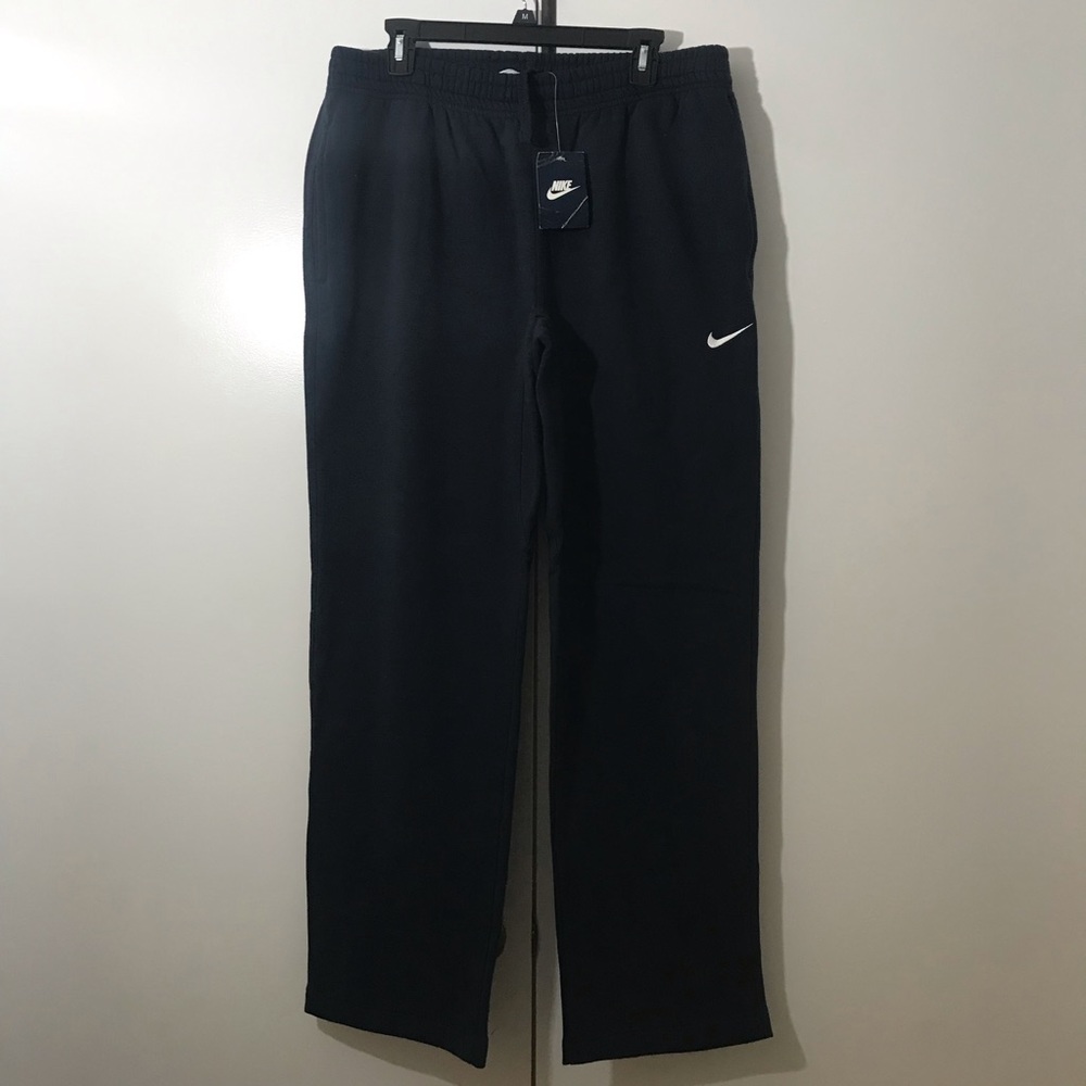Nike Mens Black Elastic Waist Pockets Sweatpants